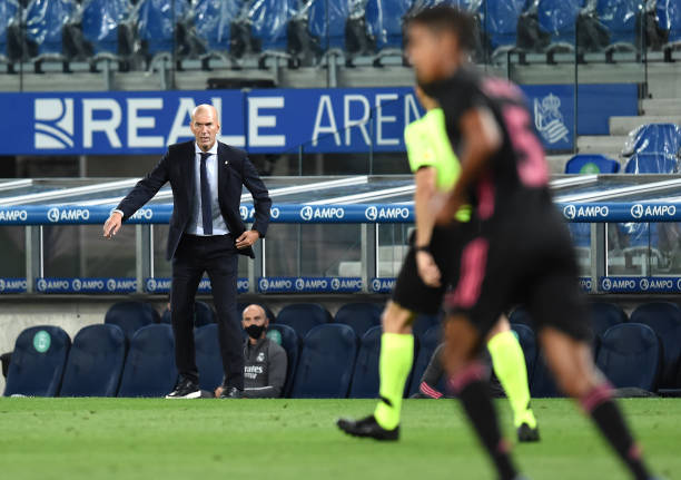 Zidane se mostrou satisfeito com o empate contra a Real Sociedad