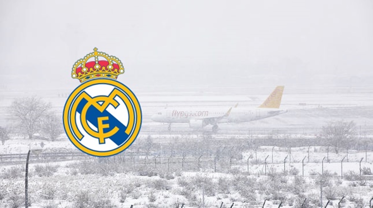 Avião do Real Madrid é impedido de decolar por causa da tempestade de Neve