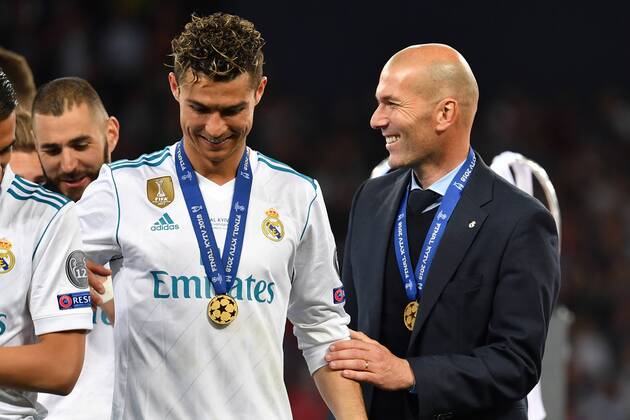 Zidane não esconde possibilidade de retorno de Cristiano