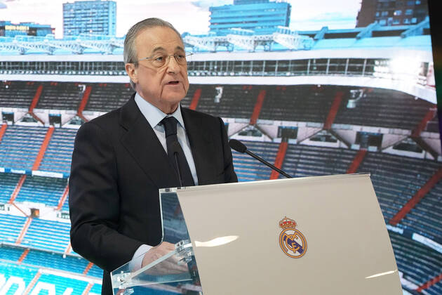 Florentino Pérez seguirá a frente do Real Madrid pelos próximos quatro anos