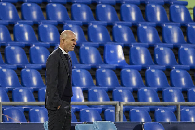 Zidane teve problemas para escalar time, mas não desiste da Liga