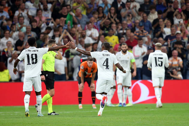 Real Madrid joga bem, mas vence Shakhtar por placar apertado