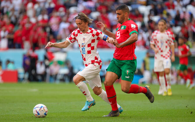 Com Modric, Croácia empata com Marrocos na estreia da Copa