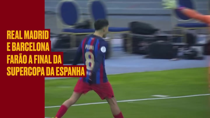 Vídeo: trajetória de Real e Barcelona até a final da Supercopa da Espanha