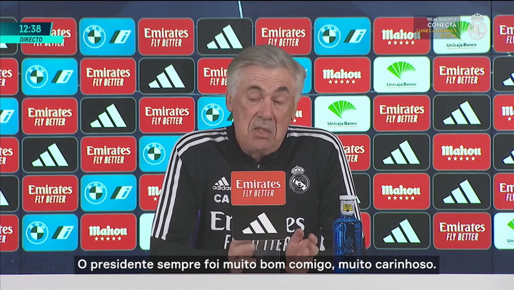 Ancelotti: "Tenho certeza que estarei aqui na próxima temporada"