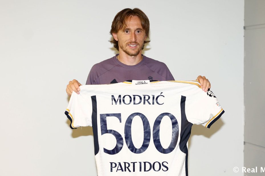 Modric completa 500 partidas pelo Real Madrid