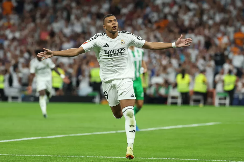 Mbappé desencanta em LaLiga e Real Madrid vence Betis