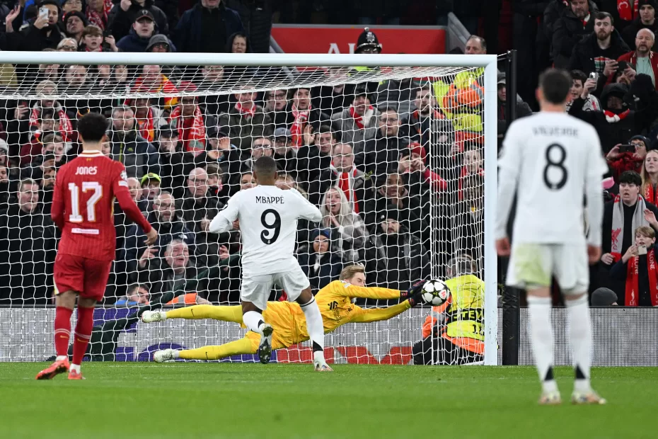 Mbappé perde pênalti e Real Madrid é batido pelo Liverpool