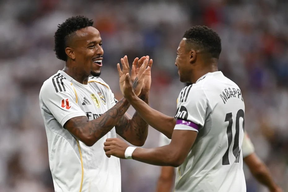 Com golaços de Militão e Mbappé, Real Madrid vence Espanyol