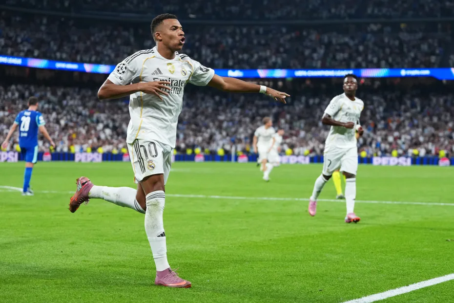 Mbappé faz dois e Real Madrid vence Marseille na Champions